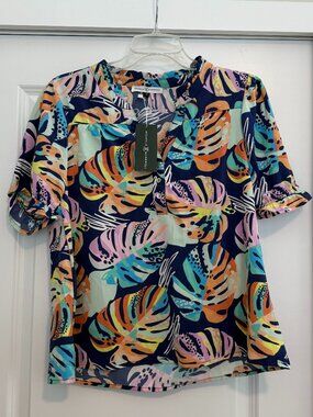 Michelle McDowell NWT Short Sleeve Blouse Medium